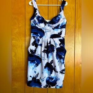 Bisou Bisou pre-owned pleated mini cocktail dress with pockets